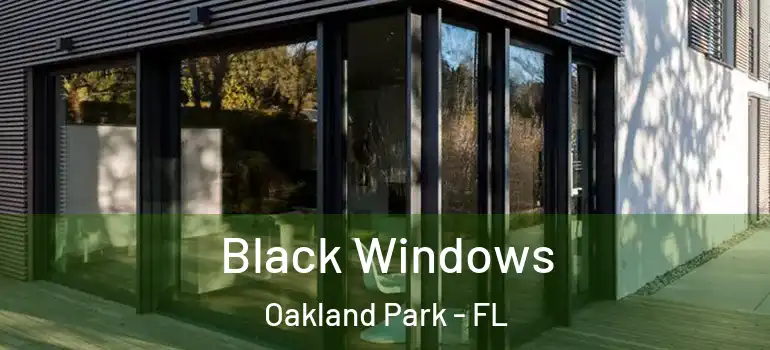  Black Windows Oakland Park - FL