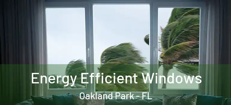  Energy Efficient Windows Oakland Park - FL