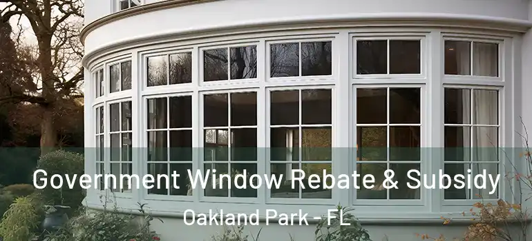  Government Window Rebate & Subsidy Oakland Park - FL
