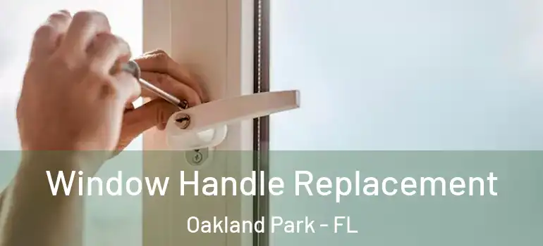  Window Handle Replacement Oakland Park - FL
