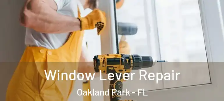  Window Lever Repair Oakland Park - FL